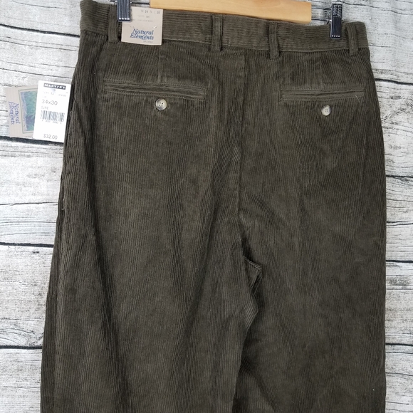 natural elements Olive Pants Size 34X30.Waist approx: 16.5 inches Inseam appr - Picture 7 of 9